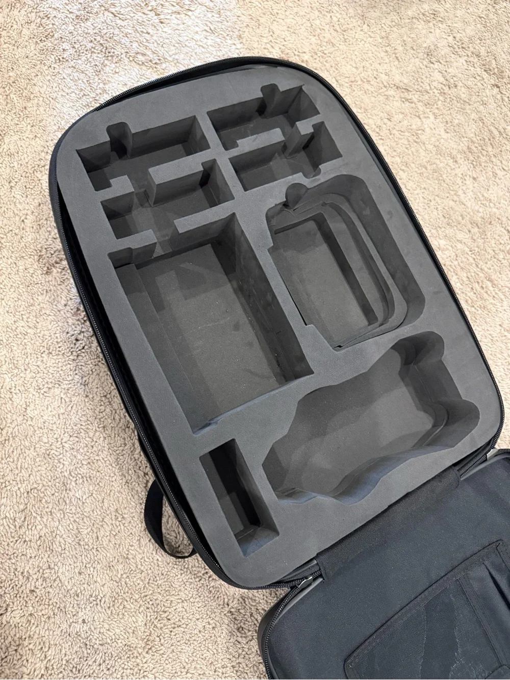 Hard-Shell Black Men's Backpack - Sleek Protective Carry